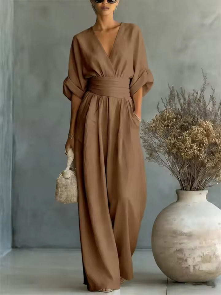 Serena – Palazzo-Jumpsuit mit Taillenband