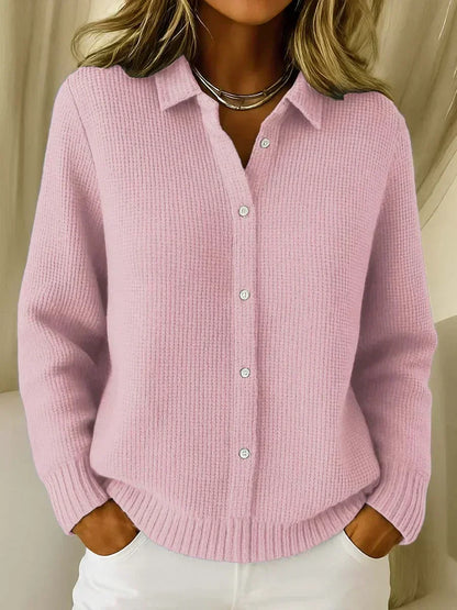 Carmela | Strukturierte Strickjacke mit Knöpfen