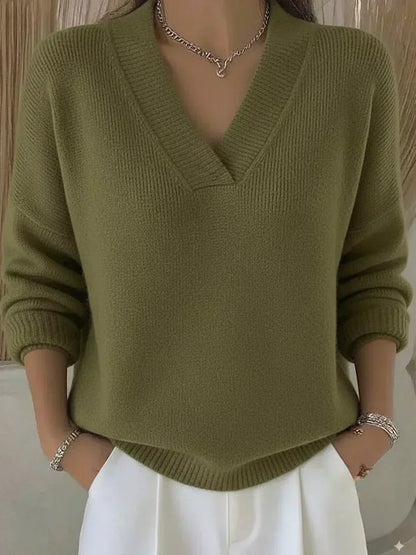 Violeta | Weites Pullover mit V-Ausschnitt