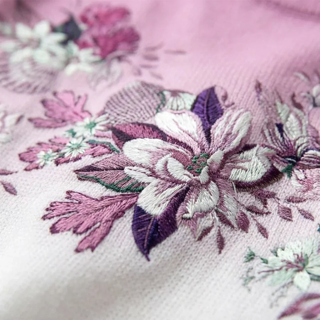 Alba | Pull Floral mit Rollkragen