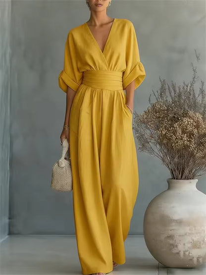 Serena – Palazzo-Jumpsuit mit Taillenband