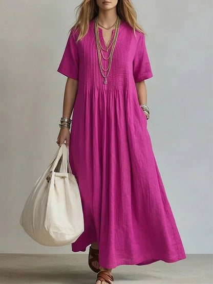 Lena | Figurformendes Plisseekleid