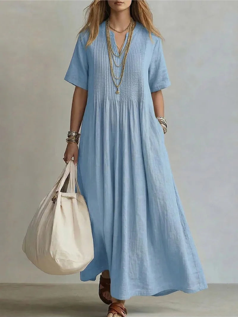 Lena | Figurformendes Plisseekleid